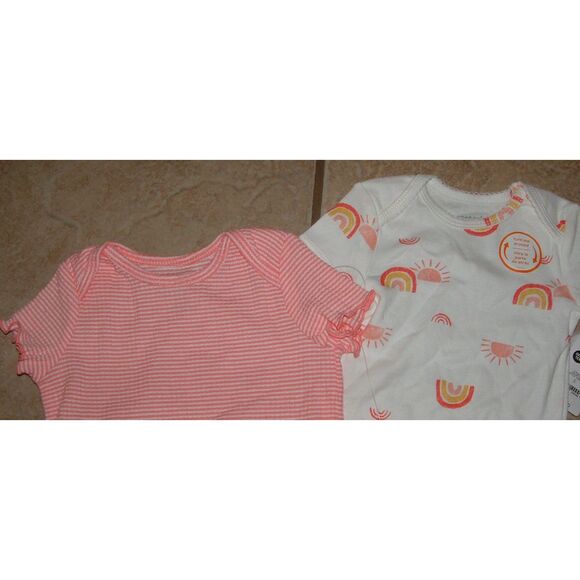 NEW NWT Infant Girls Sz 6 Months Shirts & Pants 3 Pc Set CARTERS JUST ONE YOU - Picture 2 of 2